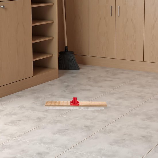 Vloer Schrobber Opzetstuk - Voegenborstel - Intensief Reinigen - Slijtvaste Borstelharen - 50 cm Lengte - Meerkleurig — afbeelding 2