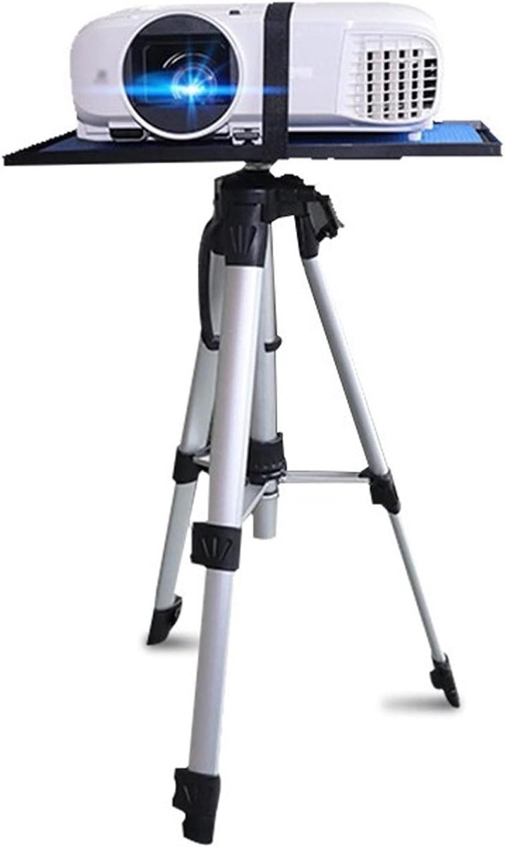 Projector Statief - Vloerstandaard - Presentaties Geven - Verstelbare Hoogte - 40-114 cm - Zilver