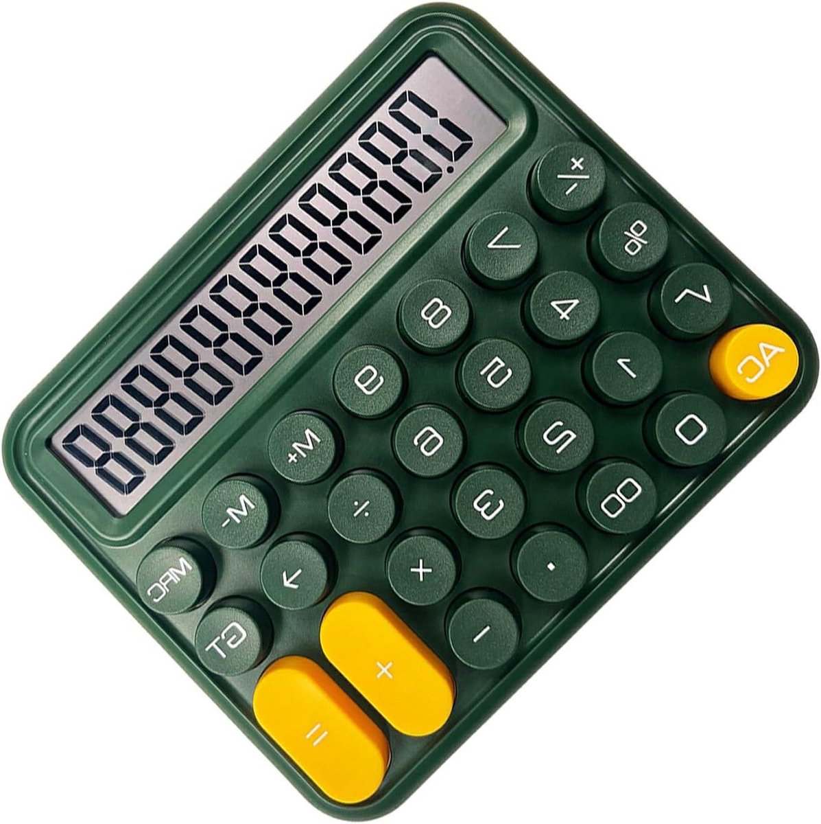 Desktop Rekenmachine - Wetenschappelijke Calculator - Financieel Beheer - Groot Display - 17.5 cm - Groen