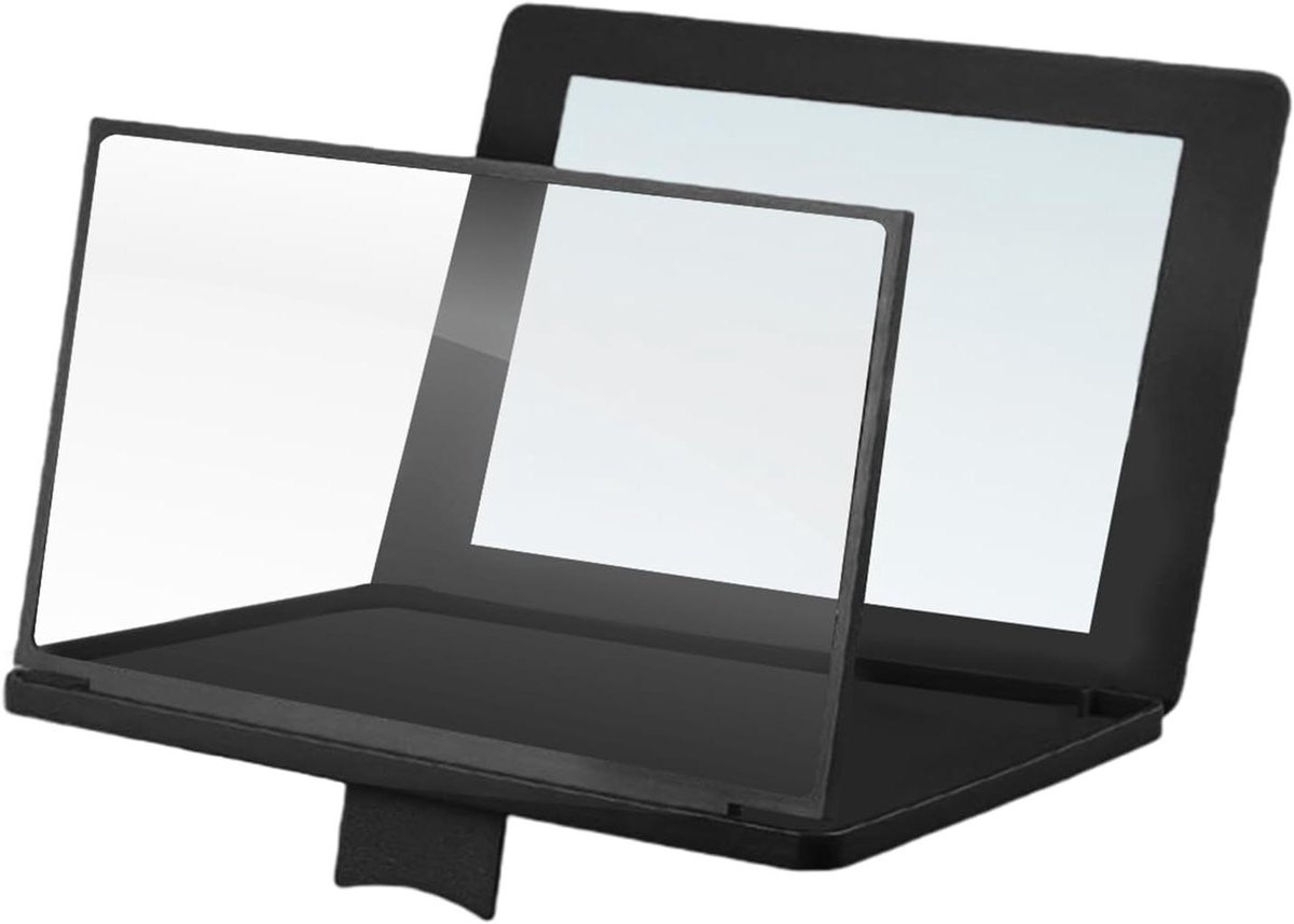 Schermvergroter - Telefoon projector - Films kijken - 3D HD beeld - 30 cm scherm - Zwart