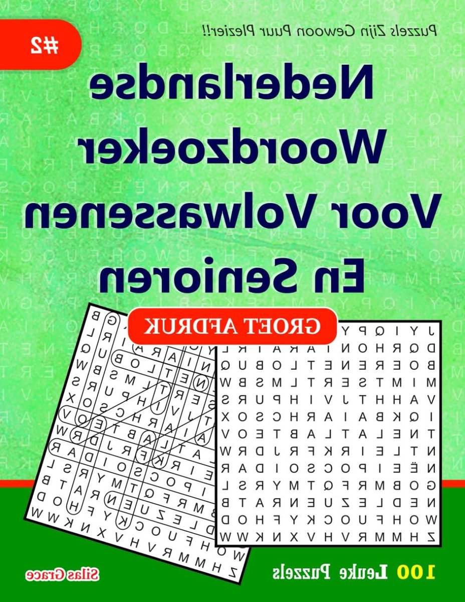 Woordzoeker Boek - Puzzelboek Nederlands - Ontspanning en Vermaak - 100 Puzzels Inclusief - 114 Pagina's - Niet Van Toepassing