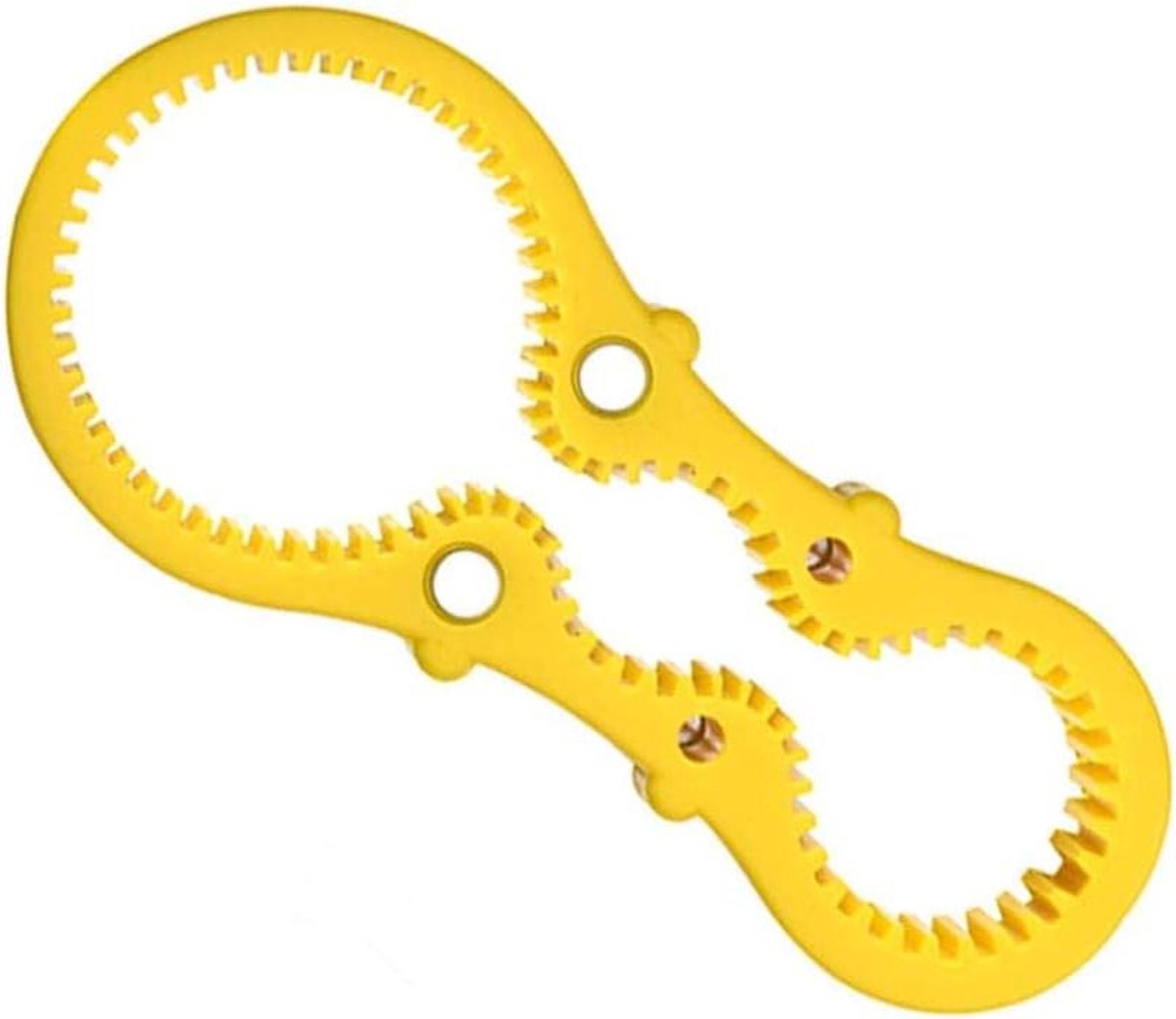 Flessenopener Potopener - Keuken Gadget - Deksel Openen - Antislip Grip - 3 Maten - Geel