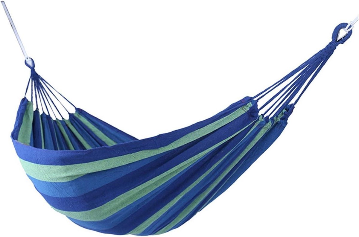 Hangmat 1-2 Persoon - Opknoping Bed - Outdoor Ontspanning - Ultralicht & Compact - 250x120 cm - Geel