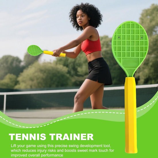 Tennisoefenapparatuur - Swing trainer - Slagverbetering - Draagbaar ontwerp - 35 cm diameter - Niet gespecificeerd — afbeelding 4