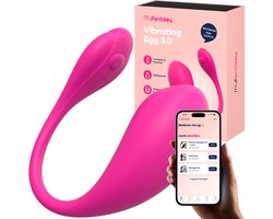 MyFantasy Vibrerend Ei met App 3.0 - Abonnementsvrije Nederlandse App - Vibrators voor Vrouwen - Clitoris Stimulator - Seksspeeltjes voor Koppel - Remote Vibrator Tril Ei - Kamasutra Eitjes - Sex Toys voor Koppels - Roze