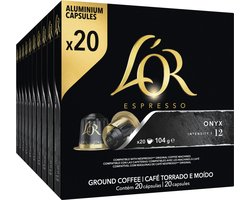 L'OR Espresso Onyx Koffiecups Voordeelpak - 10 x 20 capsules