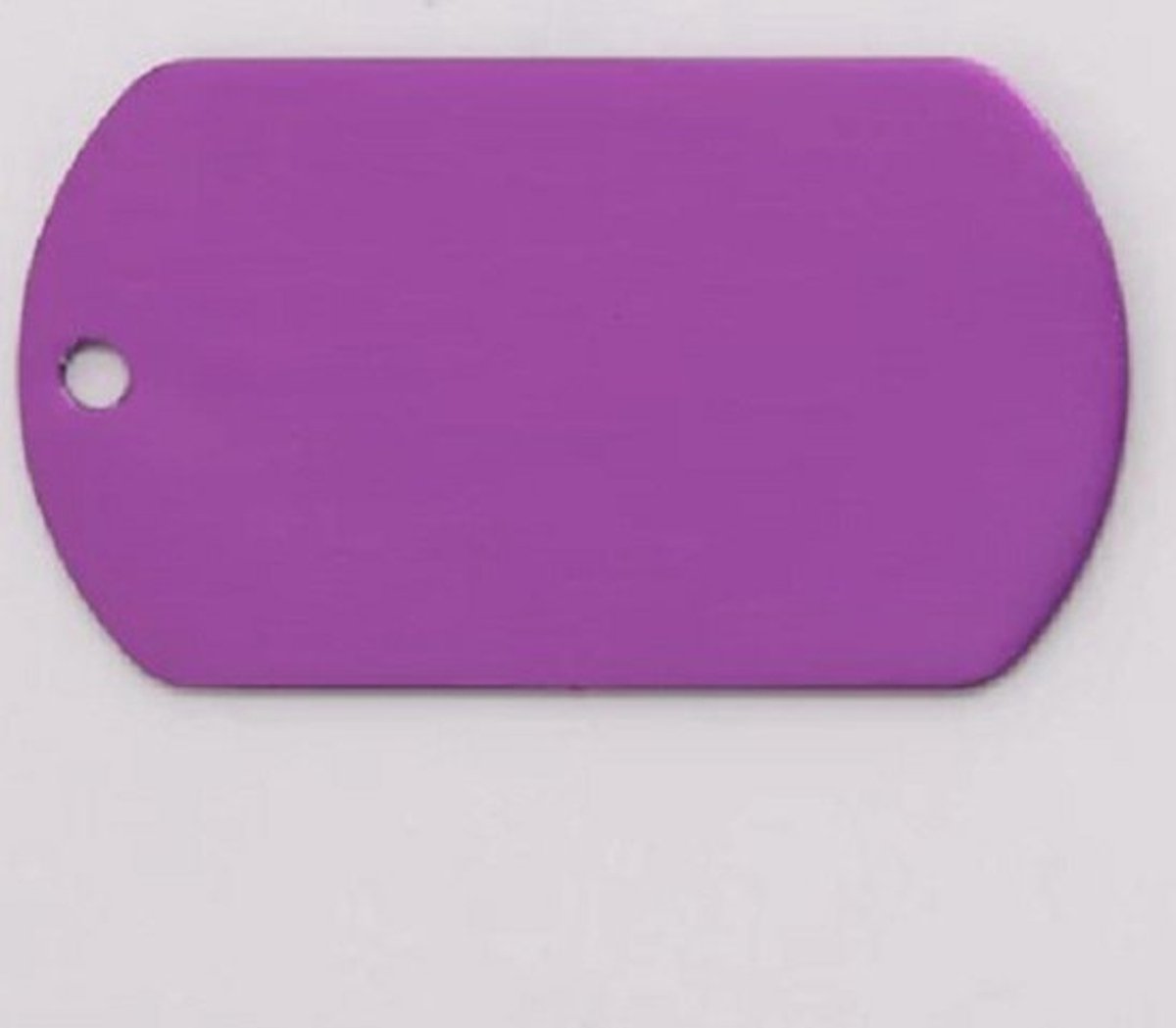 Hondenpenning Military tag klein paars