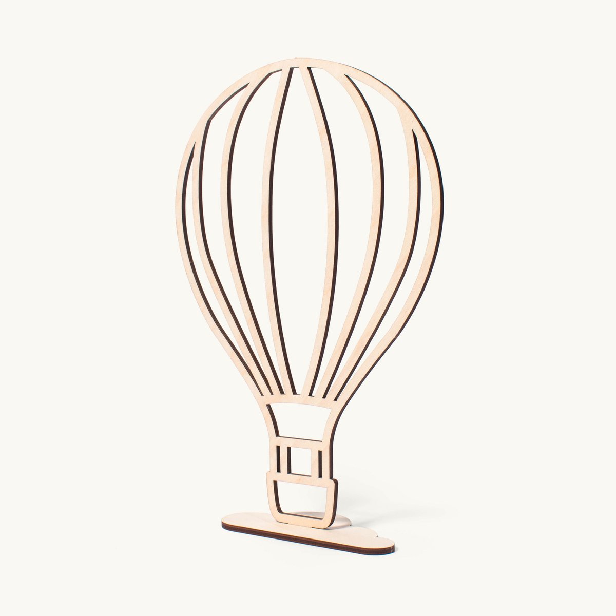 Boven de wolken | Staande decoratie | Luchtballon - solo | 25x25