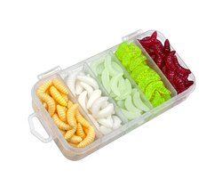Multicolor vis aas softbait kunstaas set unisex siliconen maden insect aas bionische karper wormen voor vliegvissen en zoetwater vissen 100 stuks