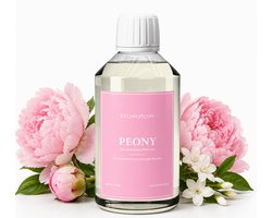 Steamstory Luxe Wasparfum Peony - Romige vanille, tonkaboon, zachte houttonen & een vleugje muskus - 250 ml