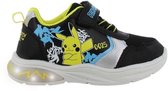 Pokémon - Schoenen voor jongens met lichtjes - Pikachu Sneakers voor kinderen met klittenband - Lichtgevende kindersneaker - Maat 33 - Zwart