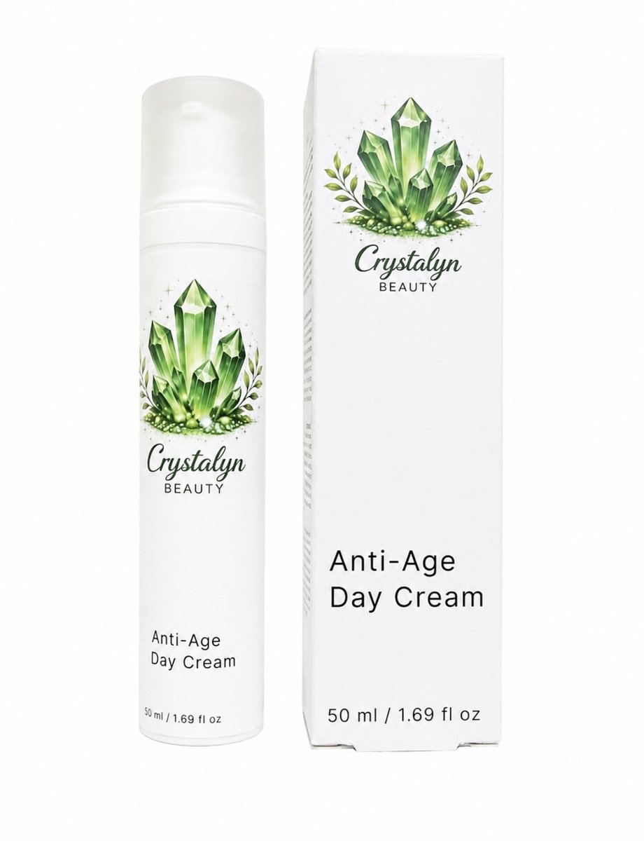 Crystalyn Beauty Anti-Age Day Cream-Hydraterende boost – Met hyaluronzuur – Luxe textuur-50ml