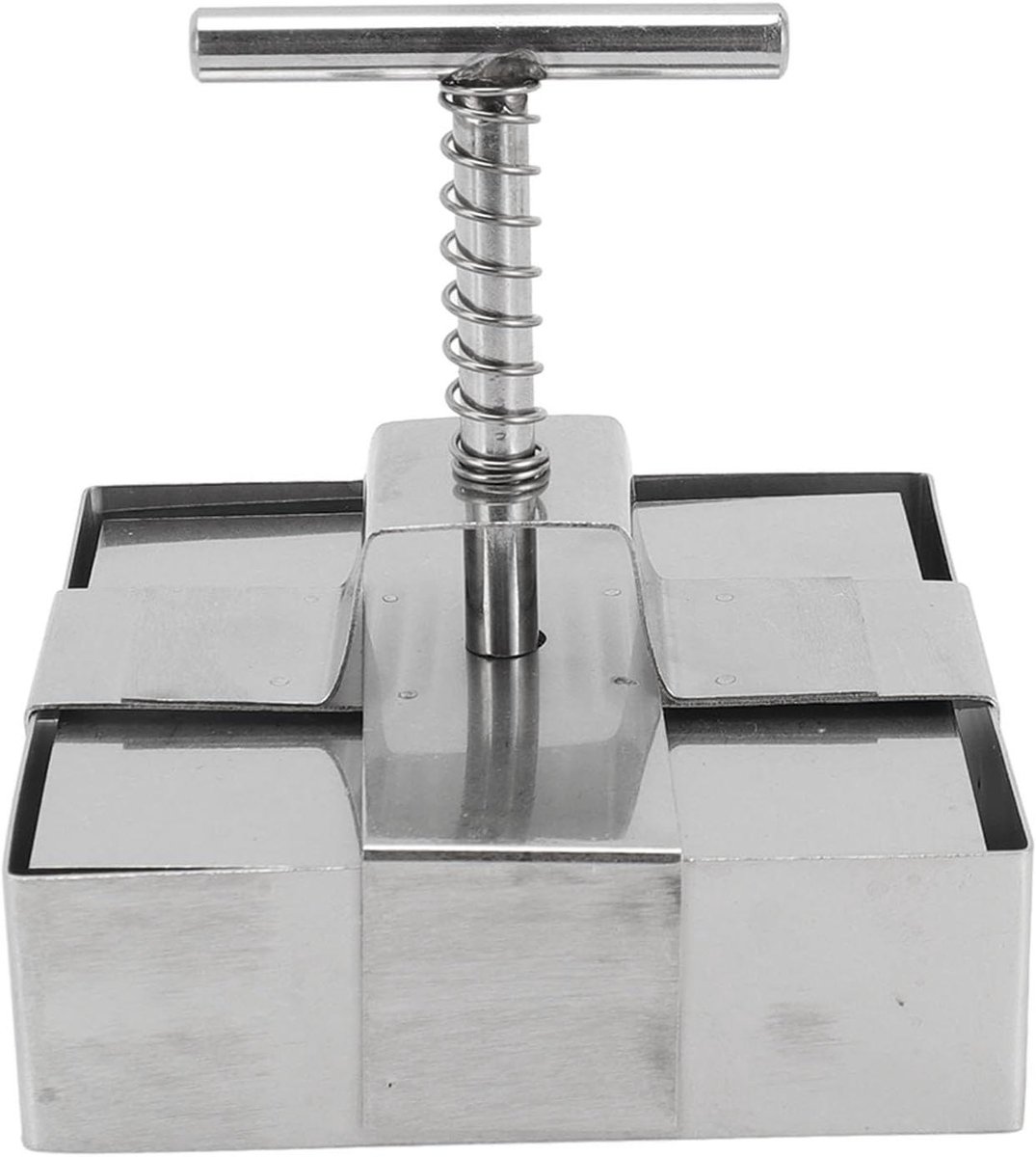 Klei Snijder - Deegtrimmer - Uniforme Stukken - Veerbelaste Plunjer - 1000x380x25mm - Zilver