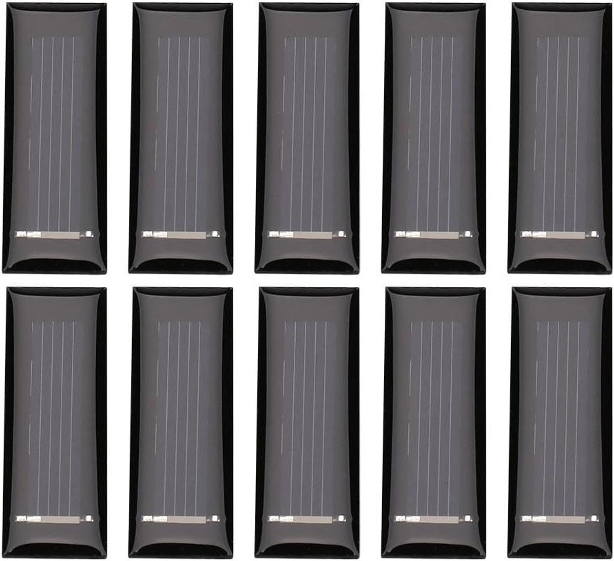 Mini Zonnepanelen - DIY Energie Modules - Kleine Apparaten Laden - Hoge Conversie Snelheid - 10 Stuks 53x18mm - Multicolor