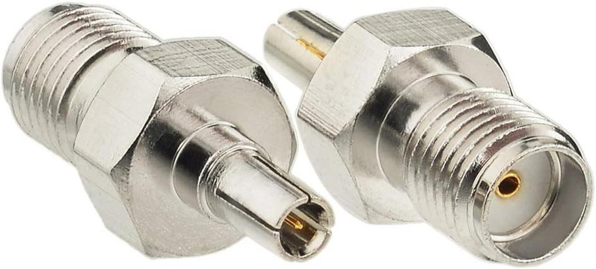 Antenne Adapter Set - CRC9 naar SMA - Mobiele Connectiviteit - Universele Compatibiliteit - 2 Stuks - Zwart