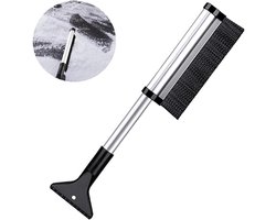 Telescopische Sneeuwschuiver - Auto Borstel - Winterklaar Maken - Ergonomisch Handvat - Verstelbaar - Zwart