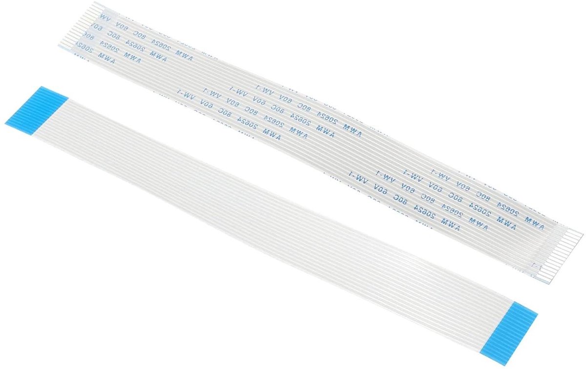 Platte Kabel - Lintkabel Flex - Elektronica Reparatie - 16 Pinnen - 150 mm Lengte - Grijs