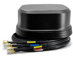 Dakantenne Combo - 7-in-1 Antenne - Signaalverbetering Buiten - 4x 5G 2x Wifi 1x GPS - 7 Kabels 2m - Zwart