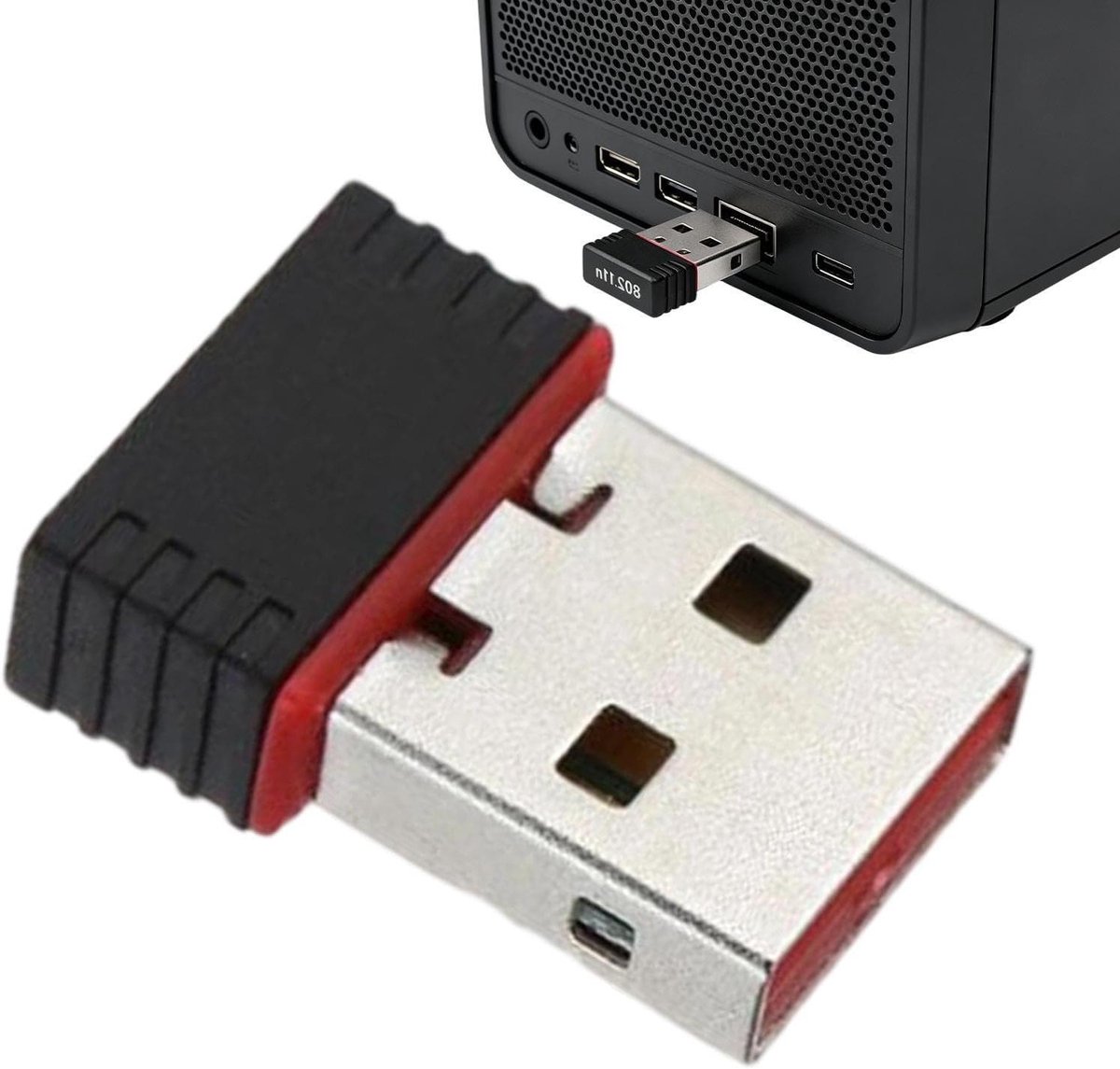 WiFi Dongle,2.4G Draagbare Draadloze Dongle - 150 Mbps USB Draadloze Adapter - Voor Internet, Netwerk, Laptop, Computer, Thuis, Kantoor En Op Reis