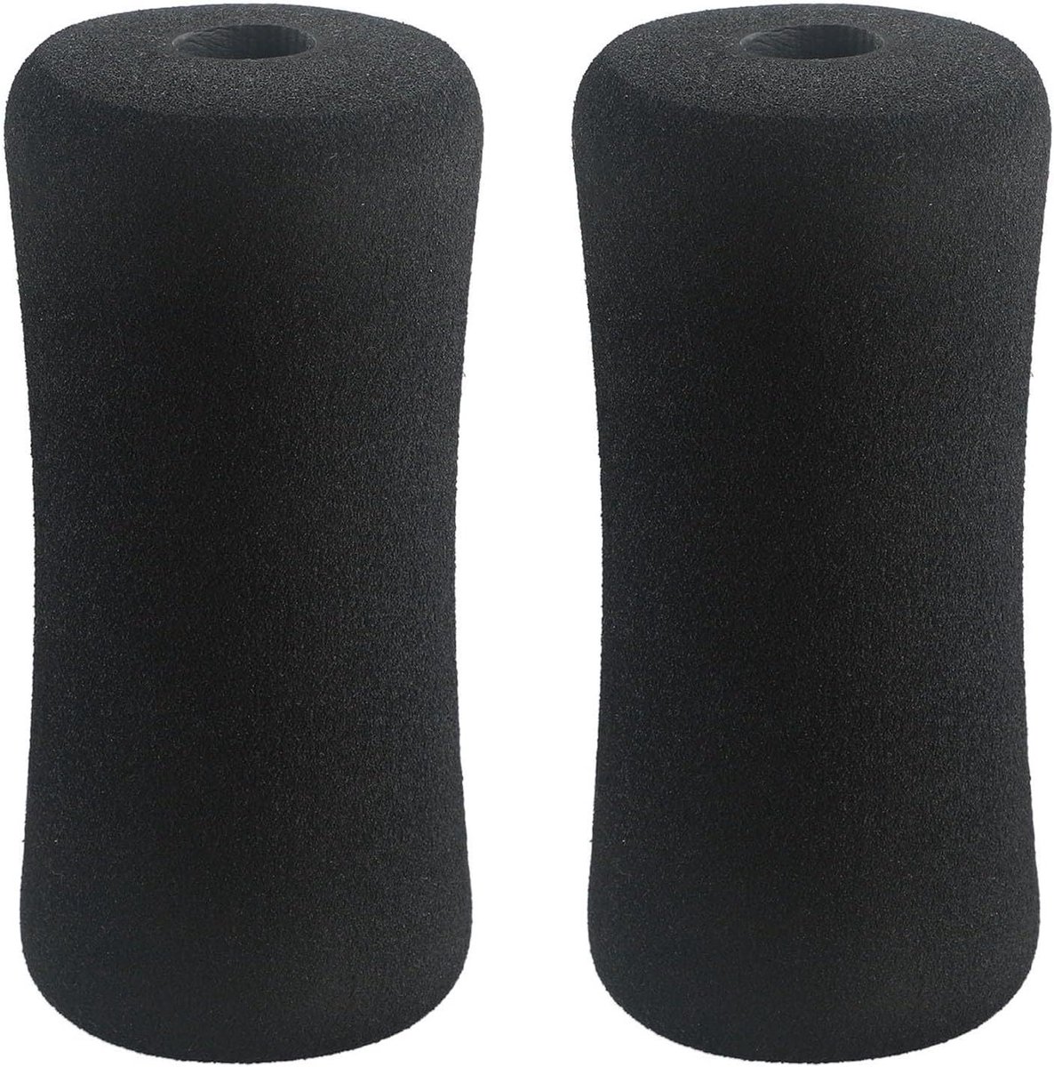 Schuimrollen Vervanging - Apparaat Pads - Fitness Ondersteuning - Hoge Dichtheid Schuim - 2 stuks 22-25mm - Zwart