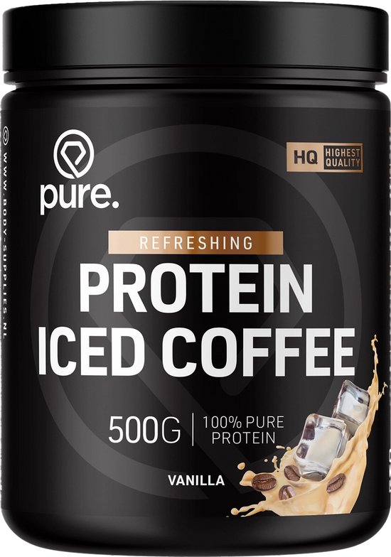 Pure. Protein Iced Coffee - 500 gram - 22g Whey Proteine - 80mg cafeïne - koffie