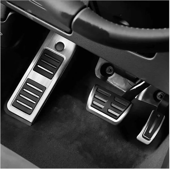 Auto Pedaal Set - Gasrem Pedaal - Comfortabel Rijden - Directe Montage - 3 stuks - Zilver — afbeelding 3