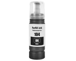 Boxstuff inkt geschikt voor Epson 104 - EcoTank Cartridges - Navulfles Zwart - Geschikt voor ET-2710 / ET-2820 / ET-4800