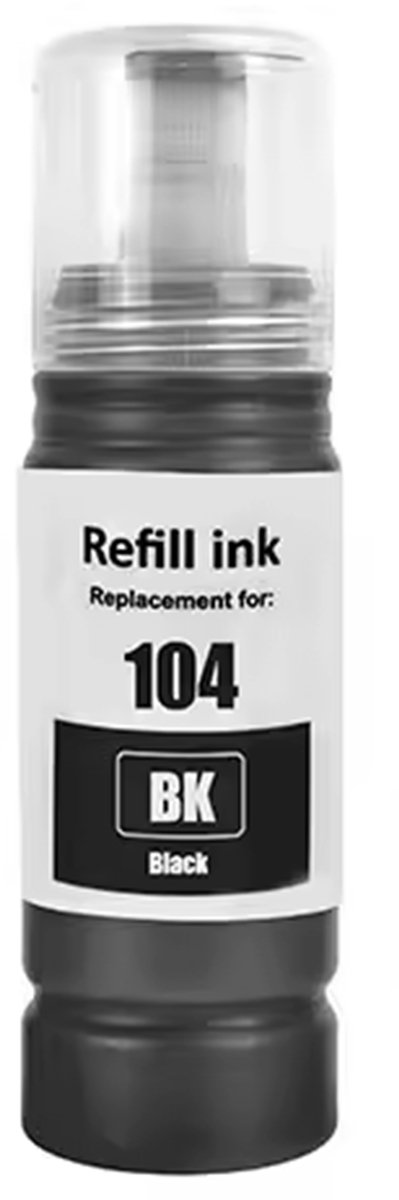 Boxstuff inkt geschikt voor Epson 104 – EcoTank Cartridges – Navulfles Zwart – Geschikt voor ET-2710 / ET-2820 / ET-4800
