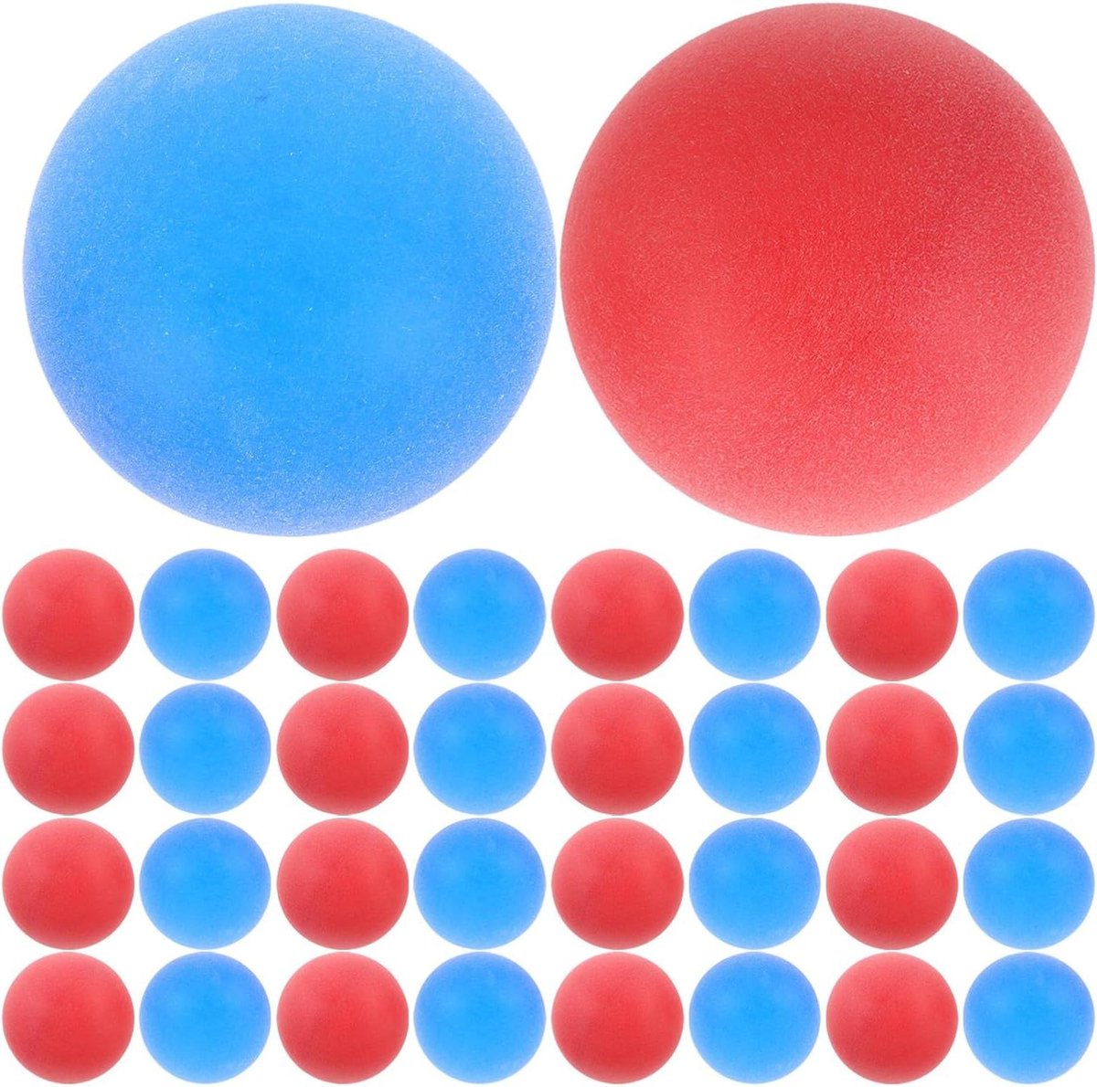 Pingpongballen set - Tafeltennis ballen - Feestdecoratie spel - Mat afwerking - 100 stuks - Diverse kleuren