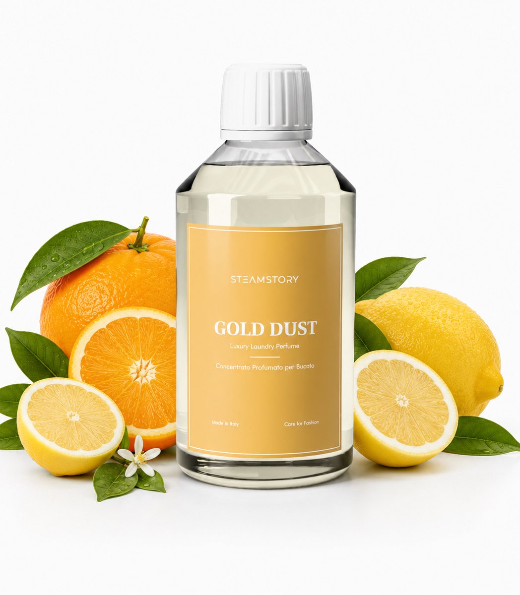 SteamStory Luxe Wasparfum Gold Dust - Warme & Elegante Geur met Sinaasappel, Patchouli & Vanille – 250 ml