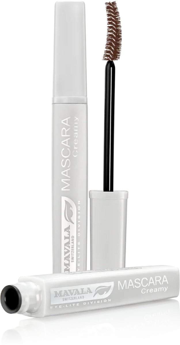 Mavala Creamy Mascara Bruin 10 ml – Verlengende en Verzorgende Mascara met Zijdeproteïnen – Intens Bruine Volume Mascara voor Gevoelige Ogen – Crèmige Textuur voor Langere, Vollere Wimpers zonder Klontjes – Langhoudende Formule