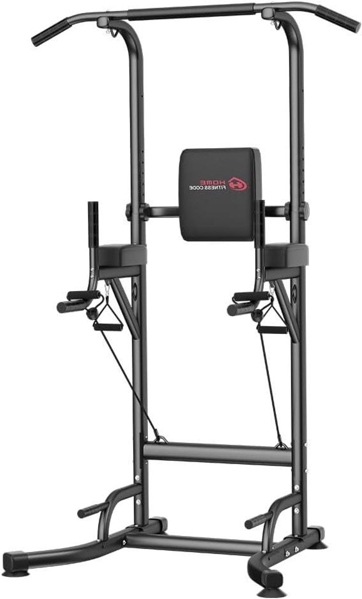 Krachtstation Fitness - Home Gym Apparaat - Kracht Training - Verstelbare Hoogte - 150 kg Belasting - Zwart