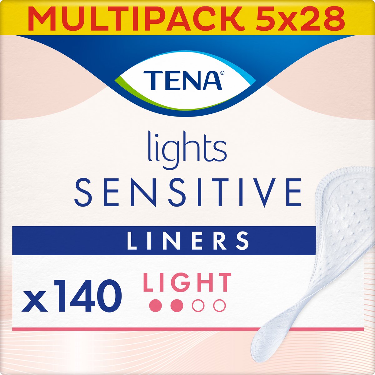 TENA Lights Sensitive Light - inlegkruisjes voor urineverlies - 140 stuks