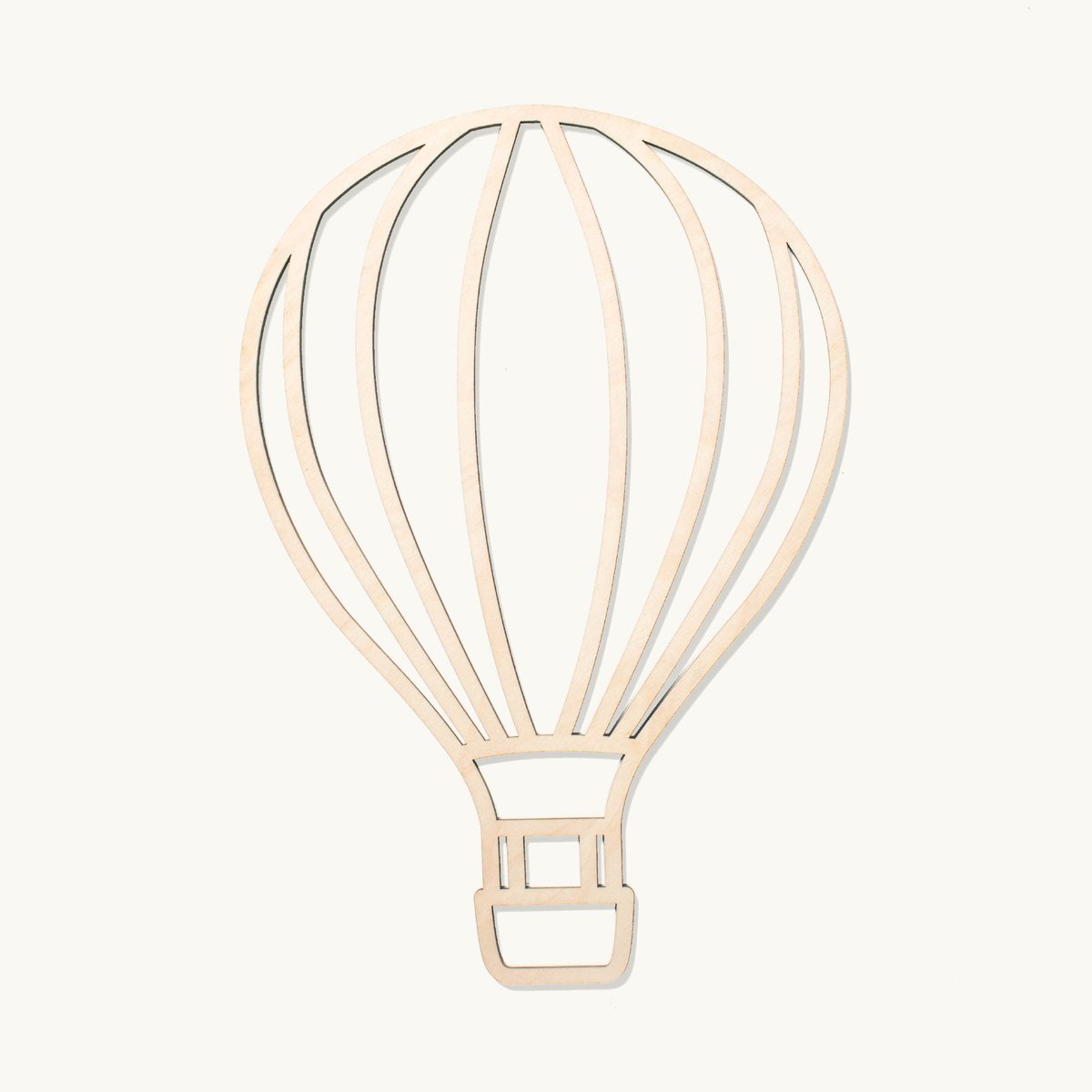Boven de wolken | Wanddecoratie | Luchtballon - solo | 25x25