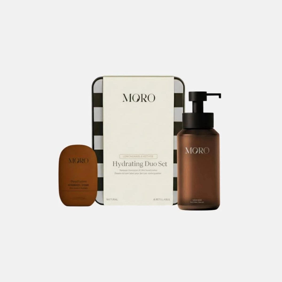 Moro giftset hydrating duo: hand wash + mini hand lotion rosemary & cedar