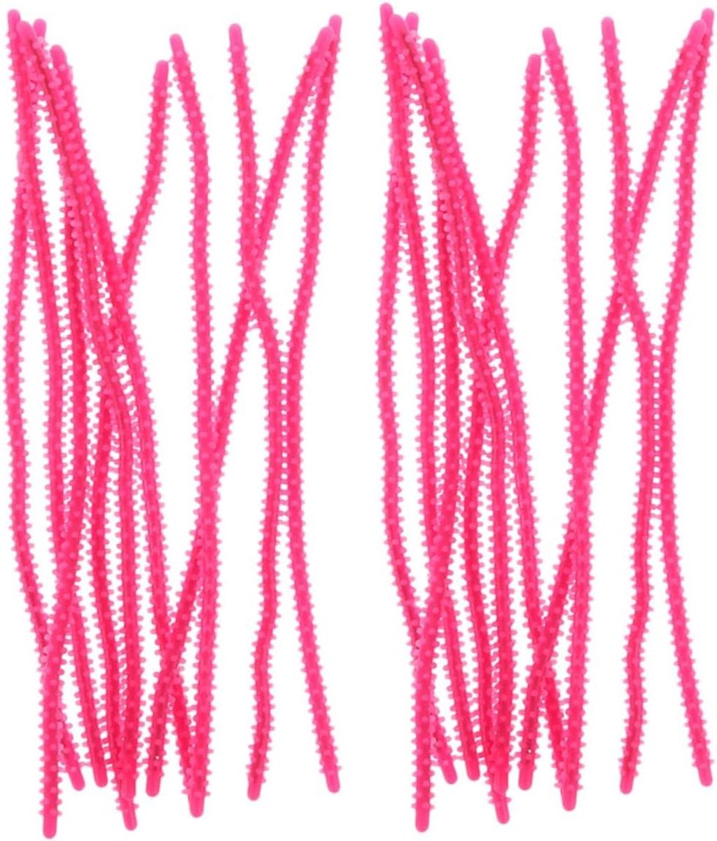 Siliconen Haarwikkels - Krultangen Permanente Krultangen - Haar Krullen - Flexibel en Herbruikbaar - 15 cm - Roze
