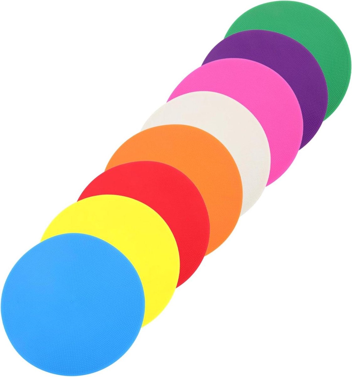 Voetbal Trainingsschijven - Marker Discs Trainingshulpmiddelen - Verbeteren Voetbalvaardigheden - Veelzijdig Inzetbaar - 23x23x0.2CM - Diverse kleuren