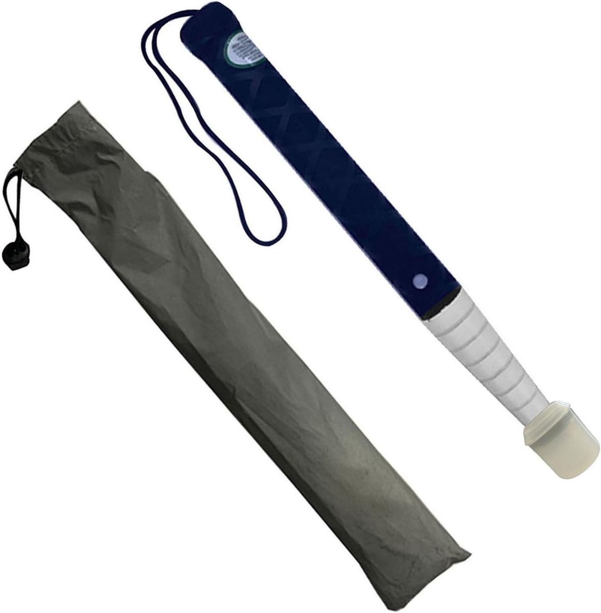 Telescopische Wandelstok - Blindengeleidestok Stok - Veilig Lopen - Titaniumlegering - 138 cm - Zwart