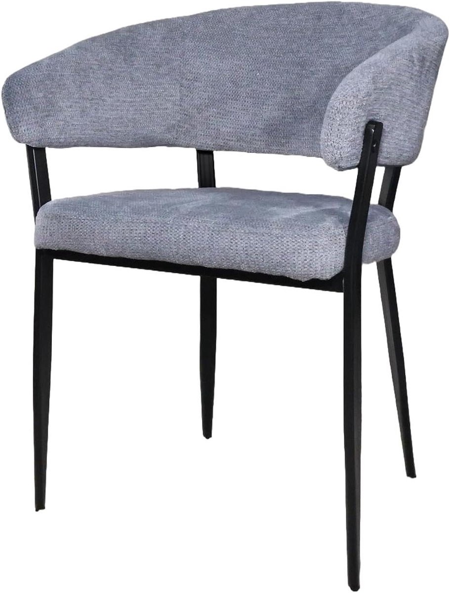 Eetkamerstoel Set - Stoel met armleuning - Comfortabel dineren - Japandi stijl - 6 stuks -