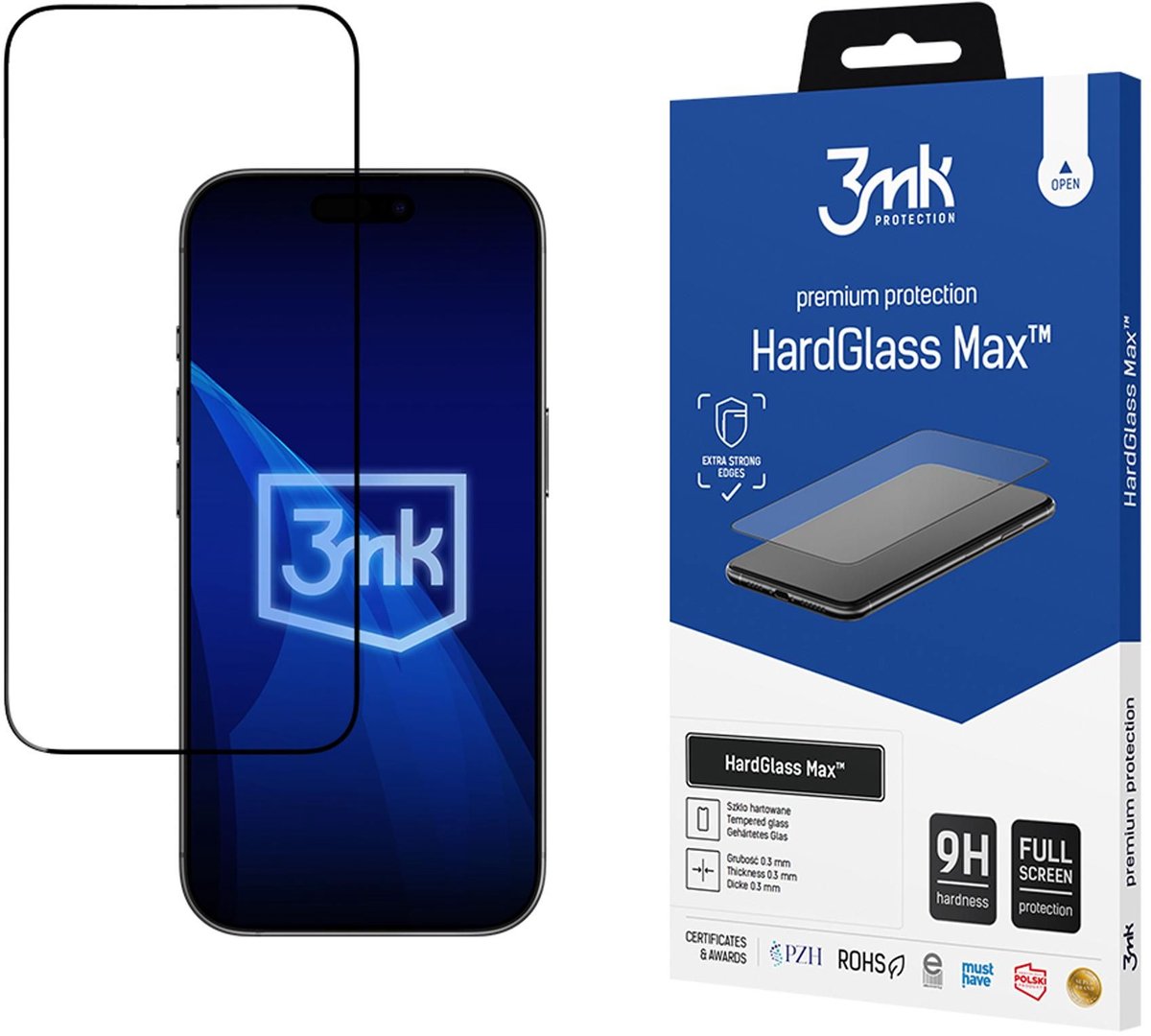 3Mk Hardglass Max Gehard Glas Screenbescherming Voor Apple Iphone 17 Air