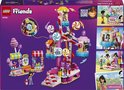 LEGO Friends 42700 Candy & Cupcake Reuzenrad: Doos met afbeelding van reuzenrad, kraampjes, poppetjes en speeldetails.