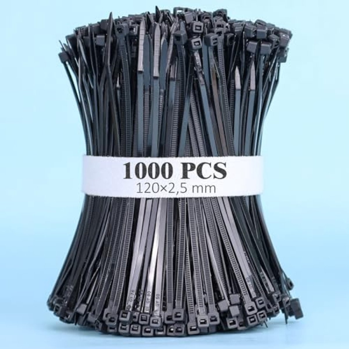 Kabelbinders Zwart 120 mm - 1000 Stuks voor Efficiënte Kabelorganisatie