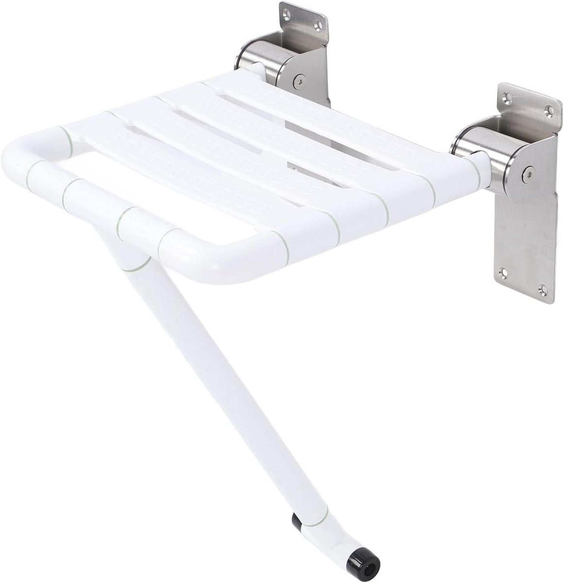 Opvouwbare Douchestoel - Wandmontage Krukje - Veilig Douchen - Neerklapbaar Ontwerp - 39.6 cm Breedte - Wit