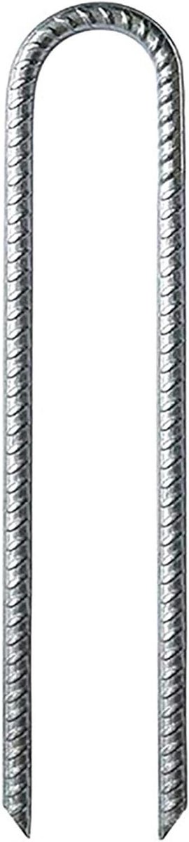 U-vormige tuinharingen - Tuinpalen grondankers - Vaste tuinuitrusting - Antislip U-vorm - 305 cm - Zilver