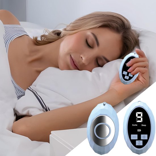 Handheld Slaapapparaat - Ontspanningsmachine Slaaphulpmiddel - Stressvermindering Nachtrust - 9 Instelbare Versnellingen - 10.8 x 9.5 x 4.29 cm - Wit — afbeelding 2