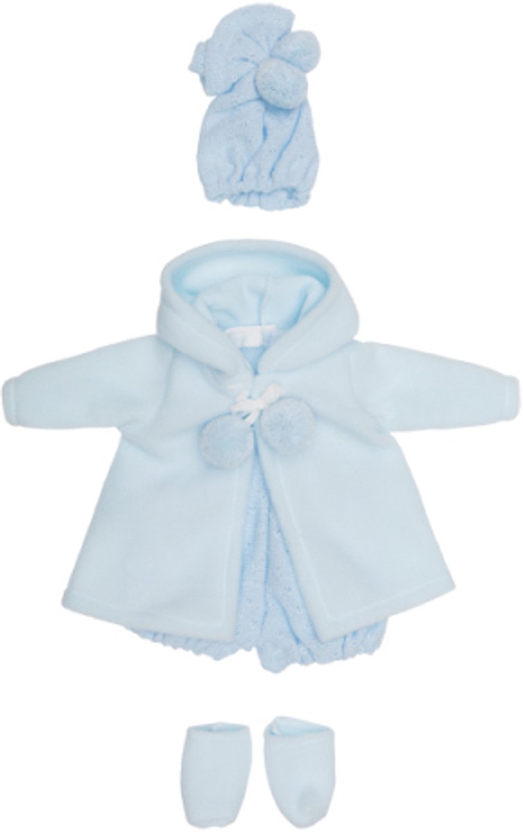 Asi poppenkleding duffeljas blauw - poppenjas voor kinderen.