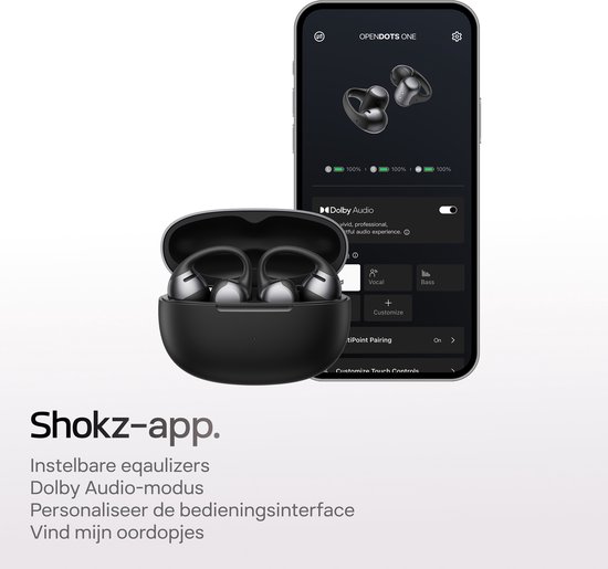 Shokz OpenDots ONE – Open Ear Oortjes – met Dolby Audio – Daardloze ...