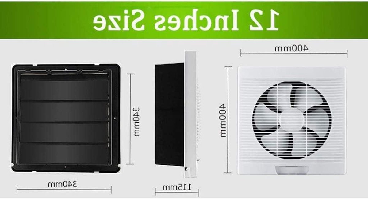 Afzuigkap Ventilator - Uitlaatventilator Keuken - Ventilatie en Ontgeuring - Geluidsarme Stille Editie - 8 Inch - Wit