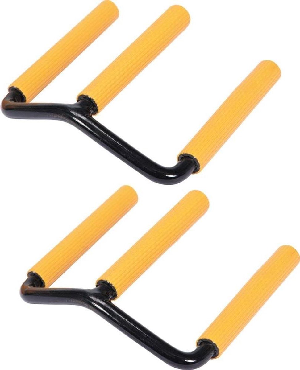 Plaatdrager met Draaggreep - Plaathouder Gipskarton - Platen Zeker Dragen - Zelfklemmend Rubber - 45 mm Dikte - Grijs