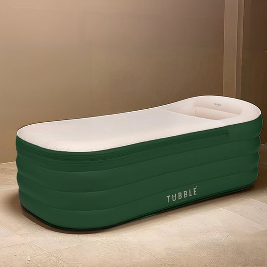Tubble® Royale Opblaasbaar Bad - Emerald Green - 255L - Opvouwbaar Ligbad Volwassenen tot 188cm - Opgezet in 1 Minuut - Badkuip voor Binnen en Buiten - Home Spa - Ijsbad
